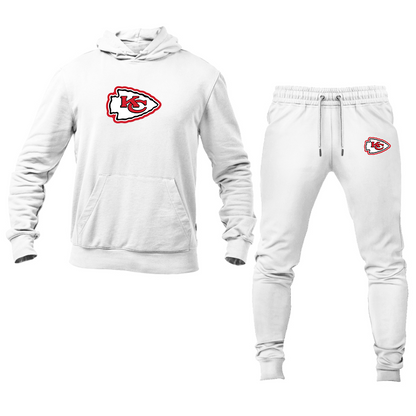 Men's KC Chiefs Logo Hoodie Joggers Set