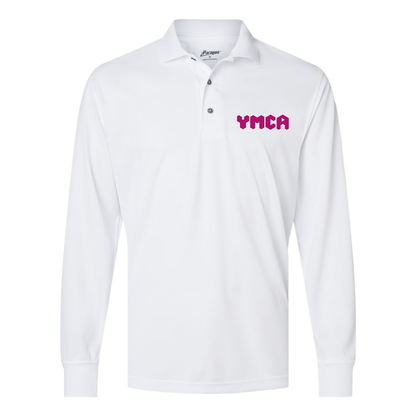 Men's   YMCA Mauve   Paragon Prescott Long Sleeve Polo