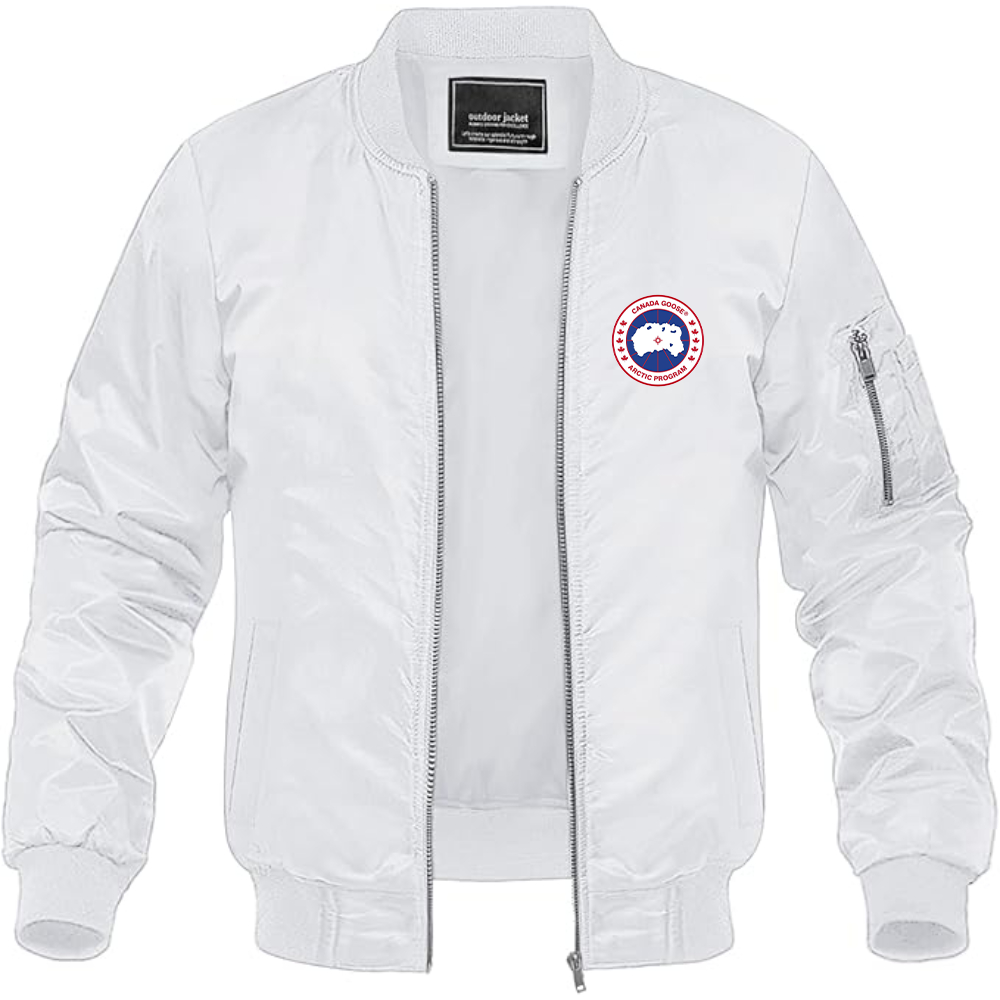Men's Canada Goose Logo Lightweight Bomber Jacket Windbreaker Softshell Varsity Jacket Coat