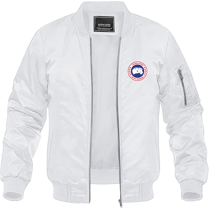 Men's Canada Goose Logo Lightweight Bomber Jacket Windbreaker Softshell Varsity Jacket Coat