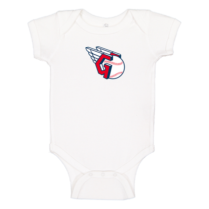 Cleveland Guardians  Logo Baby Onesie Romper