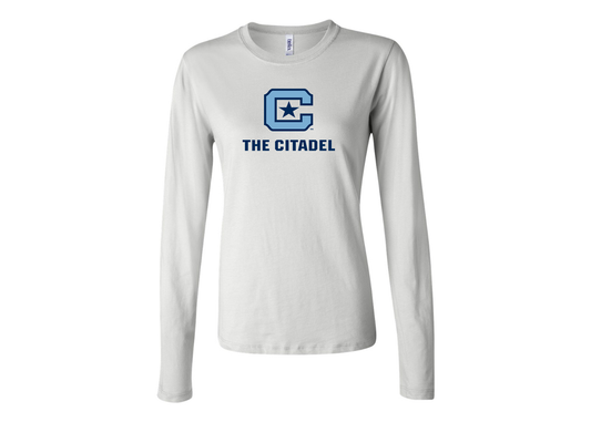 BELLA CANVAS Women’s The Citadel Bulldogs Jersey Long Sleeve Tee
