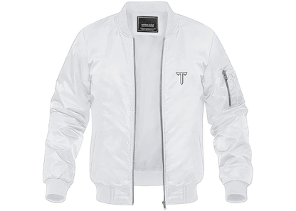 Men's Troy Trojans Lightweight Bomber Jacket Windbreaker Softshell Varsity Jacket Coat