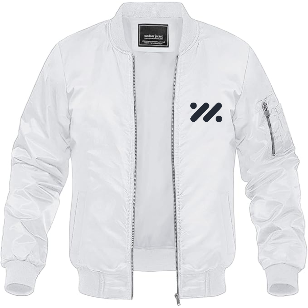 Men's IM Motors Logo Lightweight Bomber Jacket Windbreaker Softshell Varsity Jacket Coat