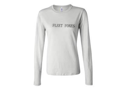 BELLA CANVAS Women’s Fleet Foxes Logo Jersey Long Sleeve Tee