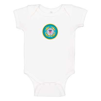 Coast Guard Logo Baby Romper Onesie