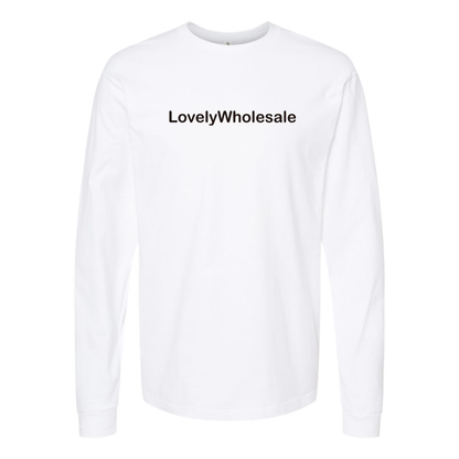 Men's LovelyWholesale  Logo Cotton Long Sleeve T-Shirt