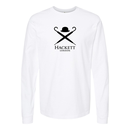 Youth Hackett London Logo Cotton Long Sleeve T-Shirt
