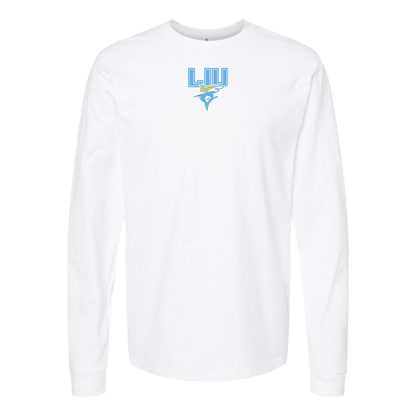 Youth LIU Brooklyn Blackbirds Logo Cotton Long Sleeve T-Shirt