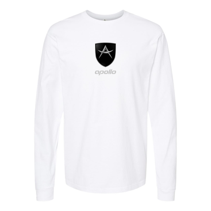 Men's Apollo Logo Cotton Long Sleeve T-Shirt