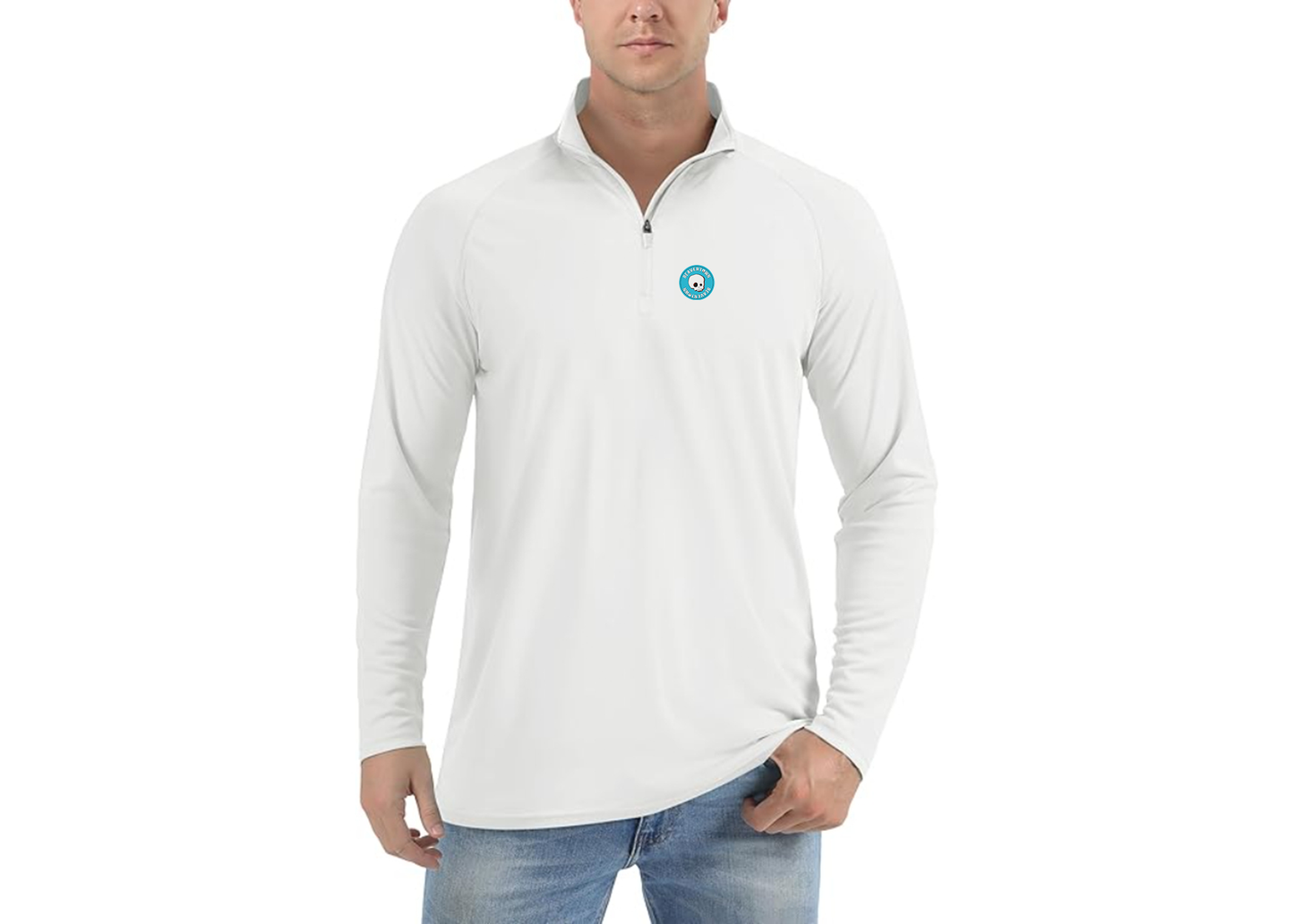 Men's Beavertown Brewery Lightweight Quarter-Zip Athletic Shirt Long Sleeve Performance Wear
