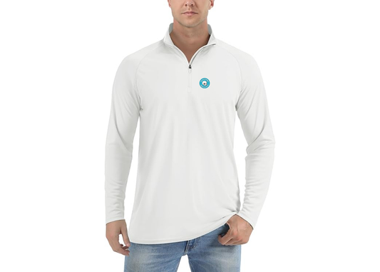 Men's Beavertown Brewery Lightweight Quarter-Zip Athletic Shirt Long Sleeve Performance Wear