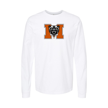 Youth Mercer Bears Logo Cotton Long Sleeve T-Shirt