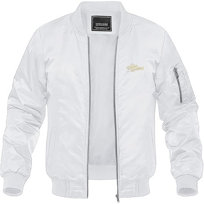 Men's The Doobie Brothers Logo Lightweight Bomber Jacket Windbreaker Softshell Varsity Jacket Coat
