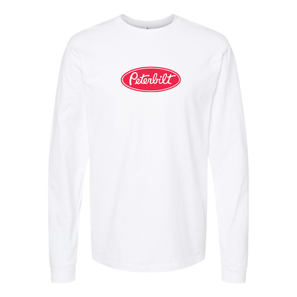 Men's Peterbilt Logo Cotton Long Sleeve T-Shirt