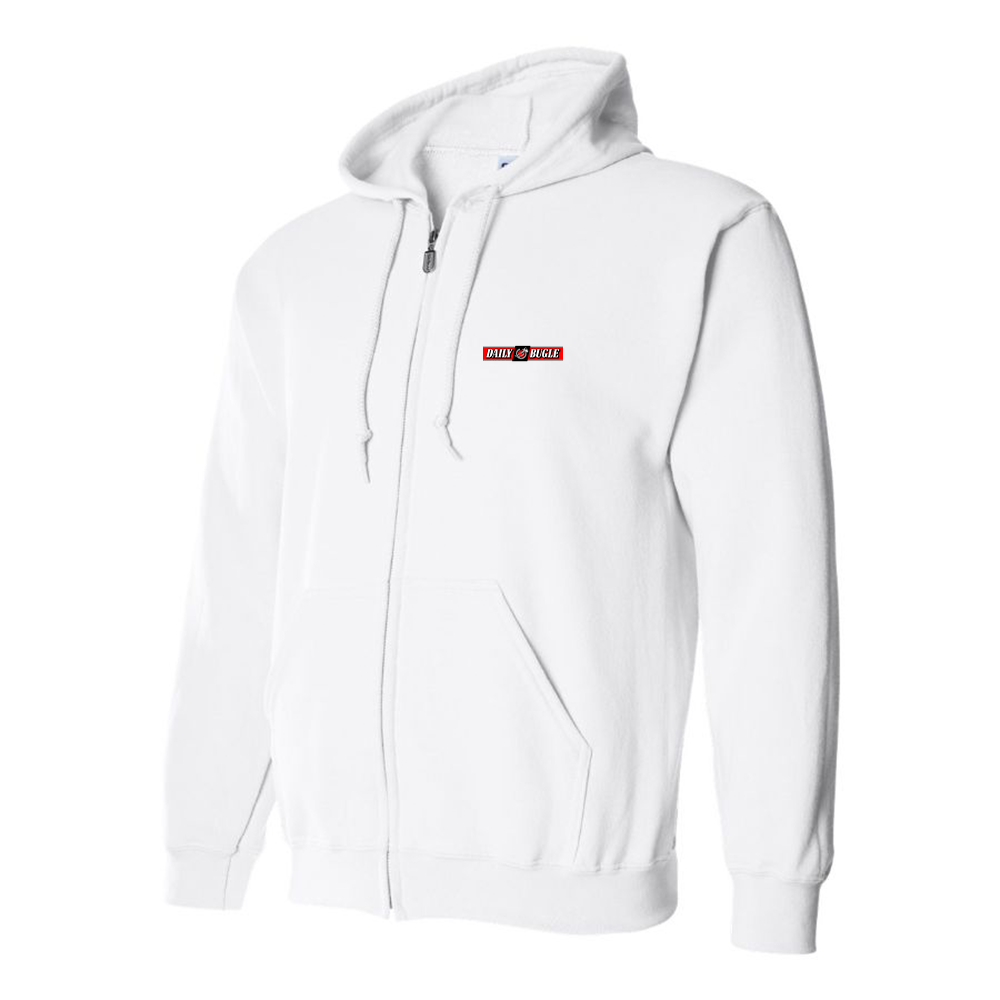 Men's Daily Bugle Logo Zipper Hoodie