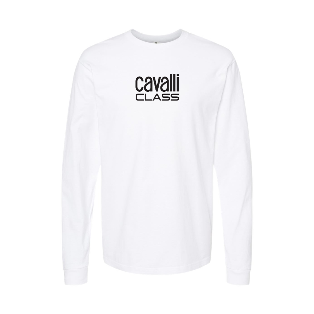 Youth Cavalli Class Logo Cotton Long Sleeve T-Shirt