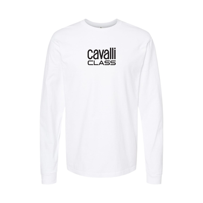 Youth Cavalli Class Logo Cotton Long Sleeve T-Shirt