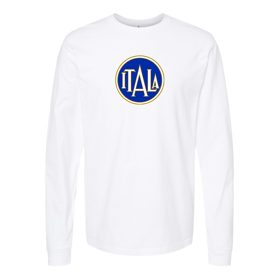Men's  Itala Logo Cotton Long Sleeve T-Shirt