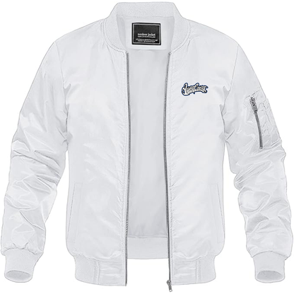 Men's West Coast Customs Logo Lightweight Bomber Jacket Windbreaker Softshell Varsity Jacket Coat