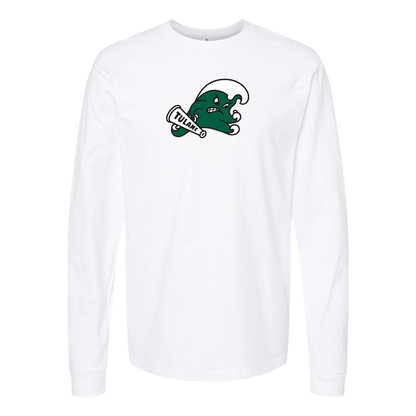 Youth  Tulane Green Wave Logo   Long sleeves