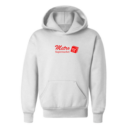 Youth Metro Supermarket Logo  Pullover Hoodie