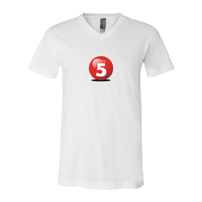 ABC TV5 Logo BELLA  CANVAS - Jersey V-Neck T-Shirt