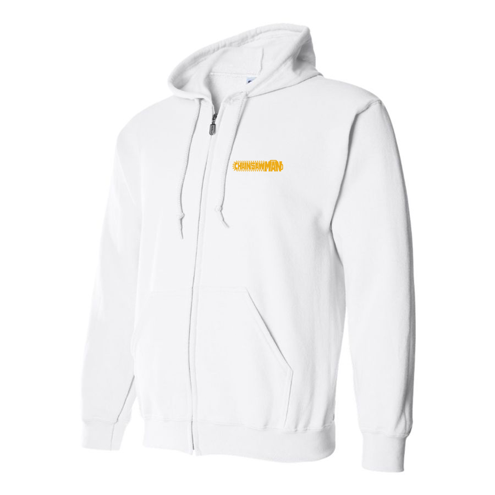 Men's Chainsaw Man Logo Zipper Hoodie