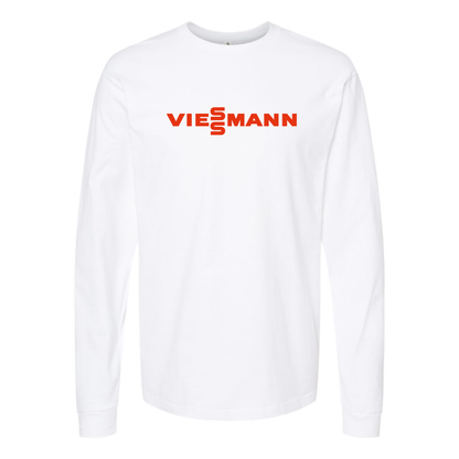 Men's Viessmann Logo Cotton Long Sleeve T-Shirt