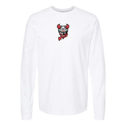 Youth Binghamton Devils Logo Cotton Long Sleeve T-Shirt