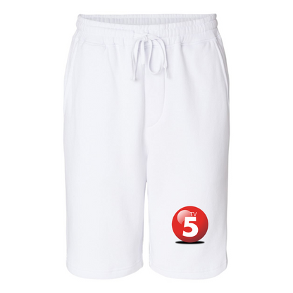 Men's  ABC TV5 Logo Independent Trading Co Midweight Fleece Shorts