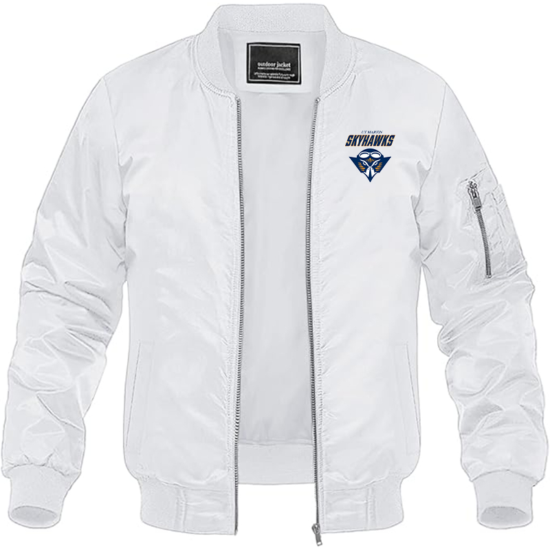 Men's Tennessee Martin Skyhawks Lightweight Bomber Jacket - White