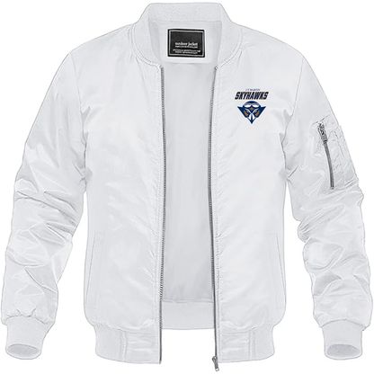 Men's Tennessee Martin Skyhawks Lightweight Bomber Jacket - White