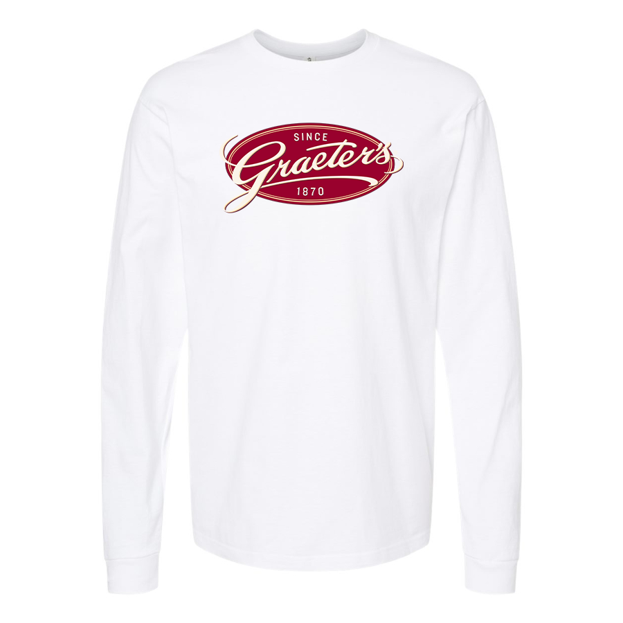 Men's Graeters Logo Cotton Long Sleeve T-Shirt