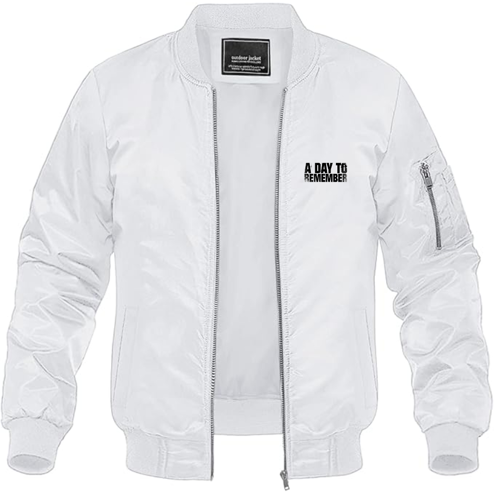 Men's A Day to Remember  Logo Lightweight Bomber Jacket Windbreaker Softshell Varsity Jacket Coat