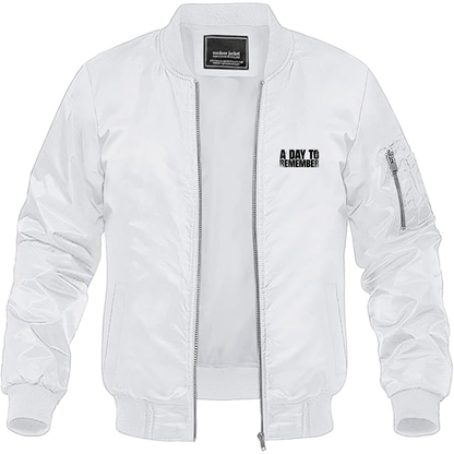 Men's A Day to Remember  Logo Lightweight Bomber Jacket Windbreaker Softshell Varsity Jacket Coat