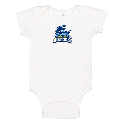Charlotte Stone Crabs Logo Baby Onesie Romper