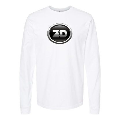 Men's Zhidou Logo Cotton Long Sleeve T-Shirt