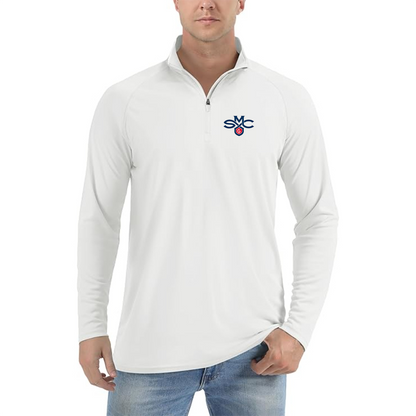 Men's Saint Marys Gaels Logo  Lightweight Quarter-Zip Athletic Shirt Long Sleeve Performance Wear