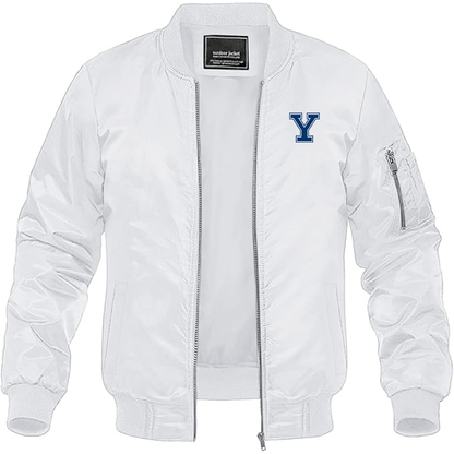 Men's Yale Bulldogs Lightweight Bomber Jacket - White