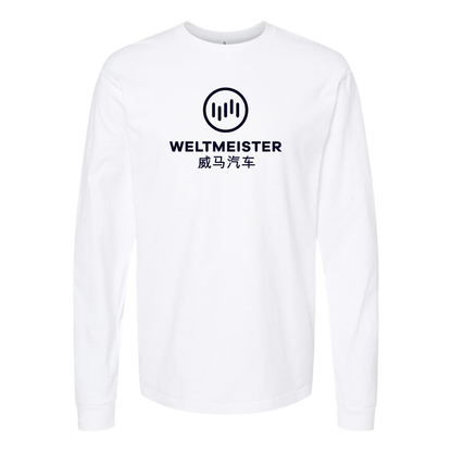Men's Weltmeister Logo  Cotton Long Sleeve T-Shirt