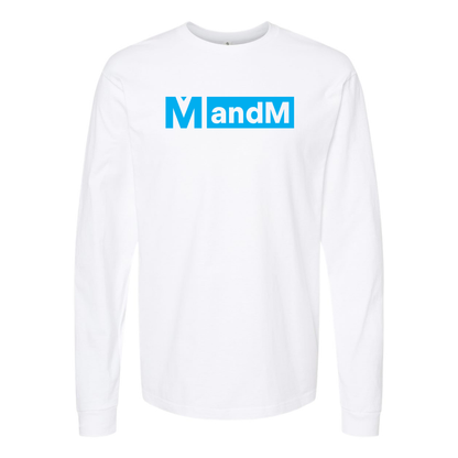 Men's MandM  Logo Cotton Long Sleeve T-Shirt