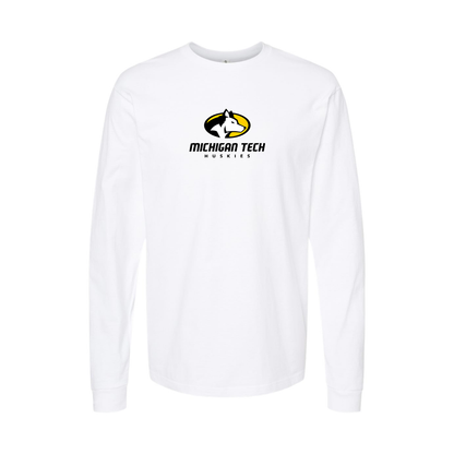 Men's Michigan Tech Huskies Logo Long Sleeve T-Shirt