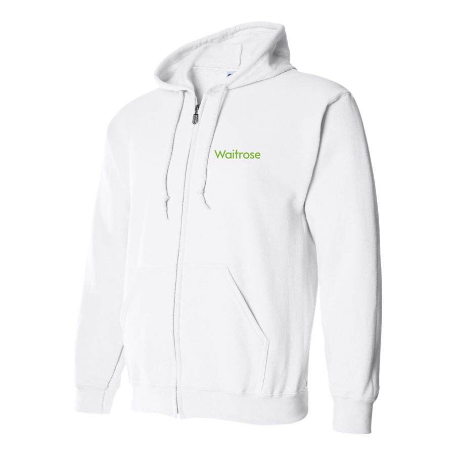 Men's Waitrose Logo Zipper Hoodie