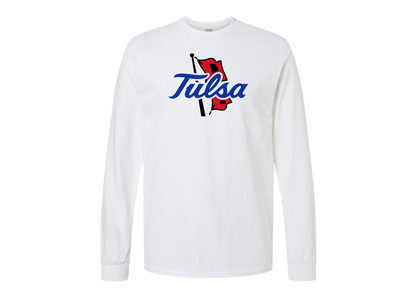 Men's Tulsa Golden Hurricane Gildan Heavy Cotton Long Sleeve T-Shirt
