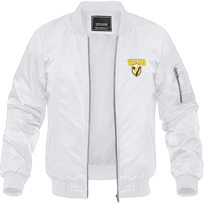 Men's Valparaiso Crusaders Lightweight Bomber Jacket - White