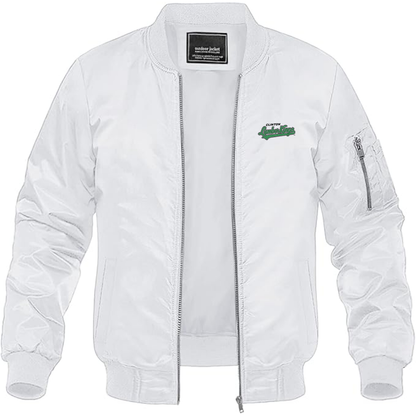 Men's Clinton LumberKings  Logo Lightweight Bomber Jacket Windbreaker Softshell Varsity Jacket Coat
