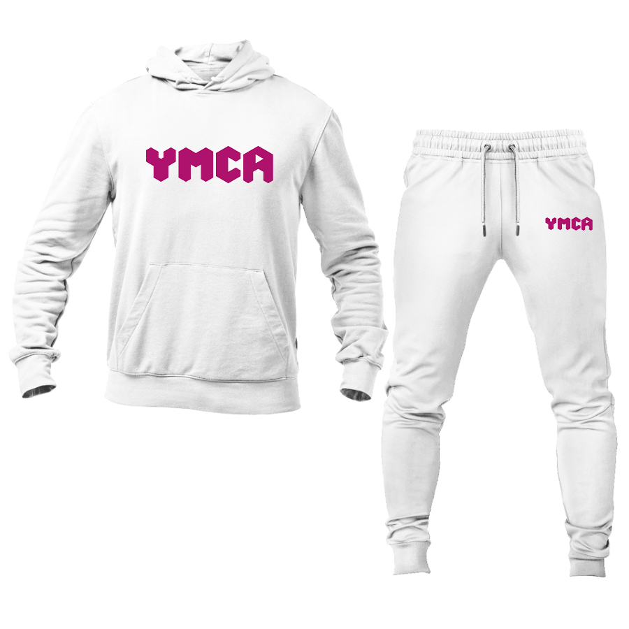 Men's YMCA Mauve   Hoodie Joggers Set