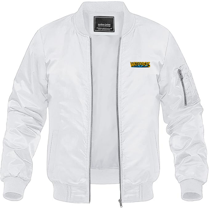 Men's The Waterboys  Logo Lightweight Bomber Jacket Windbreaker Softshell Varsity Jacket Coat