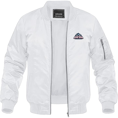 Men's Colorado Springs Sky Sox  Logo Lightweight Bomber Jacket Windbreaker Softshell Varsity Jacket Coat